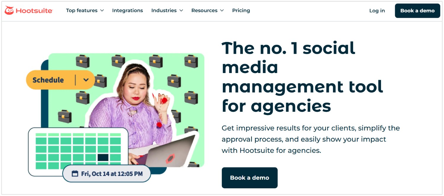 Hootsuite social media marketing automatisering